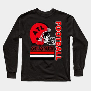 Atlanta Football Vintage Style Long Sleeve T-Shirt